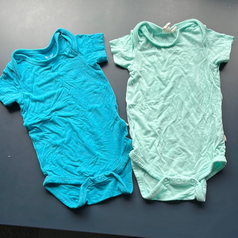 0-3 Kyte bamboo short sleeve onesie bundle